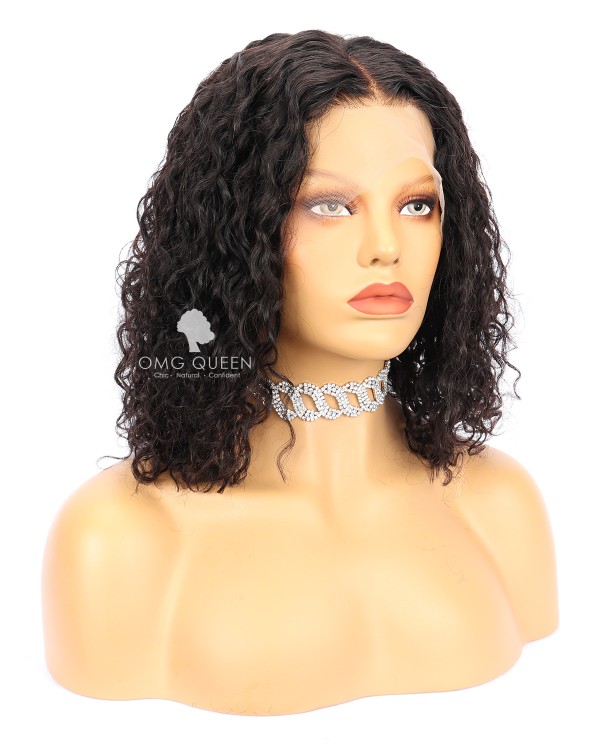 High Quality Rihanna Wild Thoughts Style Curly Haircut Bob Lace Wigs Indian  Virgin Hair [IMW29]