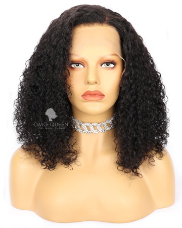 16in Thick Density Melanin Curly Hair Lace Front Wigs [CS04]