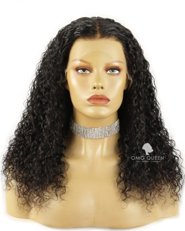 200% Thick Density 13X4in Curly Virgin Human Hair HD Lace Wig [TG03]