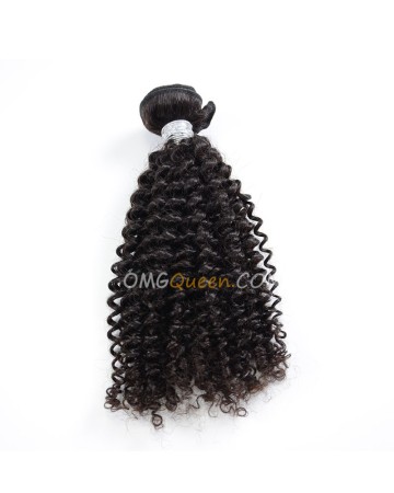 Natural Color Virgin Brazilian Kinky Curl 1pcs Hair Weave/Weft Unprocessed Hair [BHW09]