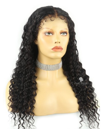 Curly Edges Deep Wave 6in HD Lace Wig Human Hair Wigs[SMW20]