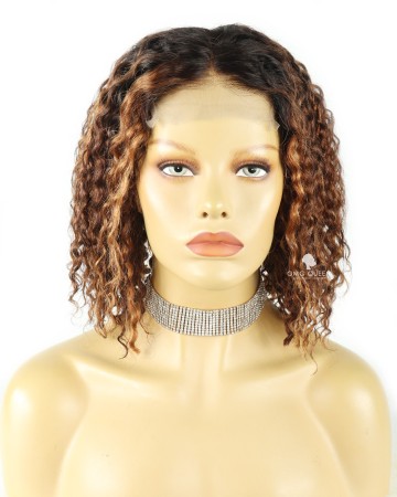 Affordable Short Straight Bob Lace Wig Glueless Air Bangs Wig Virgin Bazilian Hair [BMW32]