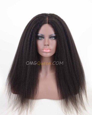 Good Quality Virgin Brazilian Hair Cheap Kinky Straight U-Shape Wigs [BUW04]