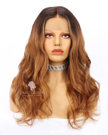 Jessica Burciaga Sexy Blonde Wavy Ombre Hair Indian Virgin Lace Wig [IMW07]
