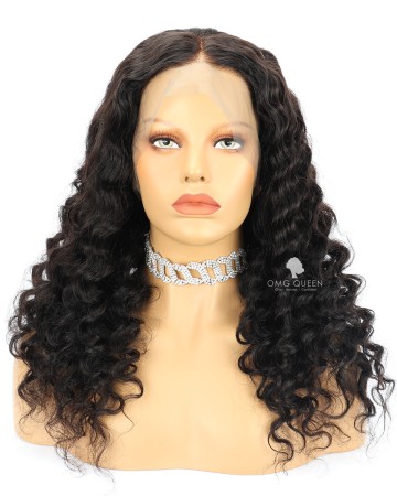 Loose Deep Wave Virgin Brazilian Hair 360 Frontal Wig [BTW11]
