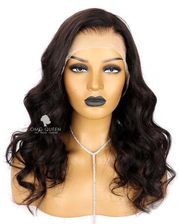 Kinky Curly 13*6in Lace Front Wig Invisible Single Knots Virgin Human Hair Lace Wigs[SMW10]