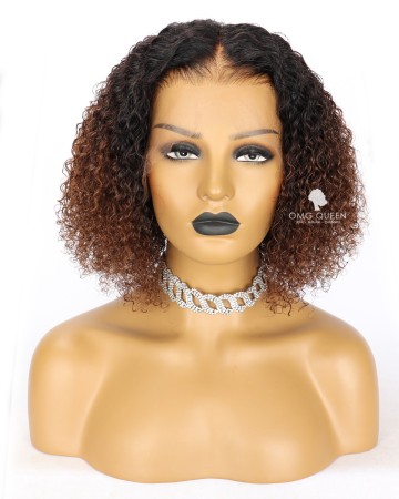 Glueless Short Pixie Cut Natural Curly Bob Lace Wig Affordable Virgin Bazilian Hair [BMW30]