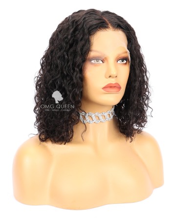High Quality Rihanna Wild Thoughts Style Curly Haircut Bob Lace Wigs Indian Virgin Hair [IMW29]