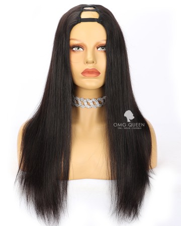 Silky Straight Virgin Human Hair U Part Wigs [UPW10]