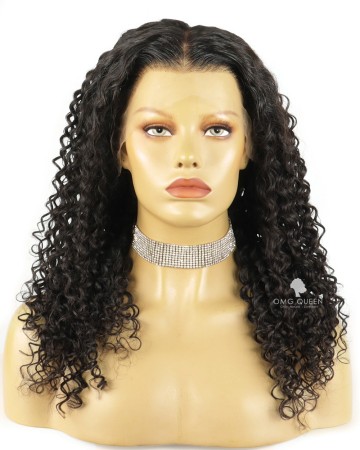 200% Thick Density 13X4in Deep Curly Virgin Human Hair HD Lace Wig [TG06]