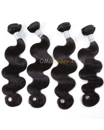 Body Wave Virgin Brazilian Hair Natural Color 4pcs Hair Weave/Weft Unprocessed Hair [BHW32]