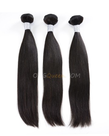 Natural Color Virgin Brazilian Silky Straight 3pcs Hair Weave/Weft Unprocessed Hair [BHW21]