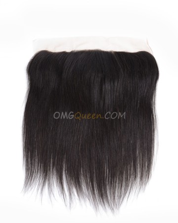 Natural Color Virgin Brazilian Affordable Hair Silky Straight Lace frontal [BLF01]