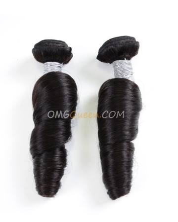 Brazilian Virgin Natural Color 2pcs Sprial Curl Hair Weave/Weft Unprocessed Hair [BHW20]