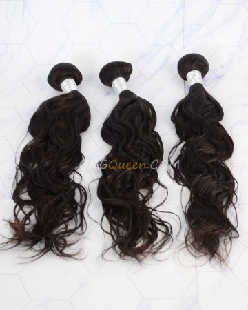 Clearance Natural Color Virgin Brazilian Hair Natural Wave Bundles [SD52]