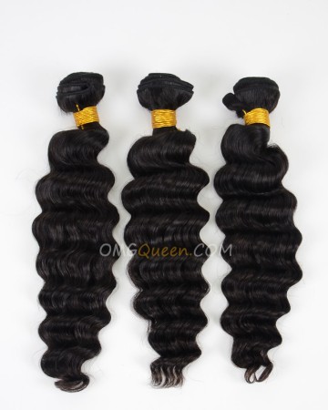 Indian Virgin Milan Curl Natural Color 3pcs Hair Weave/Weft High Quality Hair [IHW23]