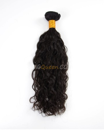 Natural Curly Natural Color Indian Virgin 1pcs Hair Weave/Weft High Quality Hair [IHW04]