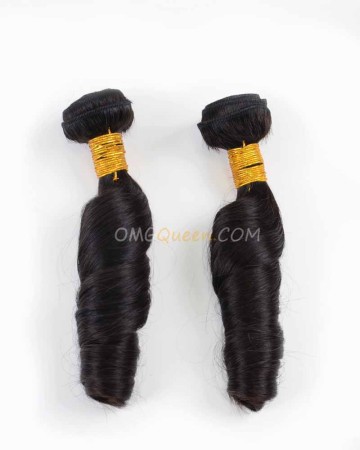 Sprial Curl Natural Color Virgin Indian 2pcs Hair Weave/Weft High Quality Hair [IHW20]