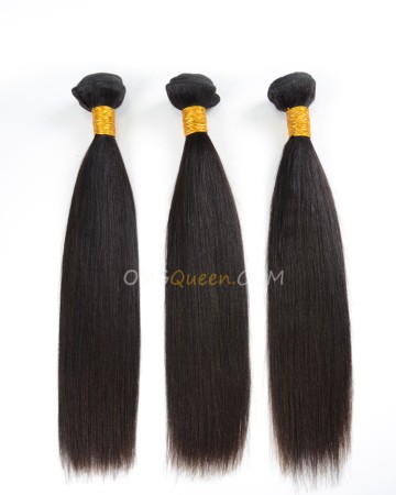 Natural Color Indian Virgin Yaki Straight 3pcs Hair Weave/Weft High Quality Hair [IHW26]