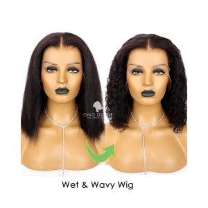 Kinky Curly 13*6in Lace Front Wig Invisible Single Knots Virgin Human Hair Lace Wigs[SMW10]