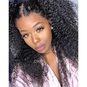 Boss Vivian Pre-plucked Jerry Curly 360 Lace Frontal Wig Affordable Virgin Brazilian Human Hair [BTW09]
