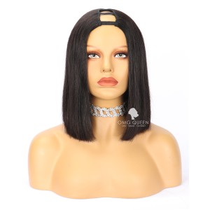 Affordable Straight Bob style Virgin Human Hair U Part Wigs [UPW08]