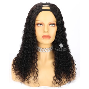 18in Deep Wave Virgin Human Hair U Part Wigs [UPW12]