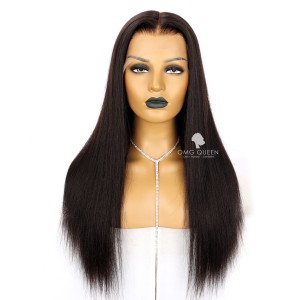 13*6in Lace Front Glueless Invisible Knots Wig Straight Virgin Human Hair [SMW05]