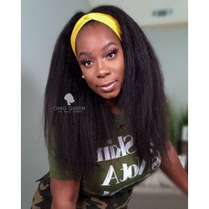 Kinky Straight Headband Wig Affordable Virgin Human Hair [HBW03]