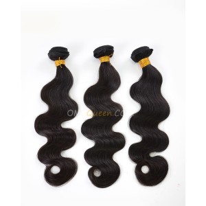 Body Wave Natural Color Indian Virgin 3pcs Hair Weave/Weft High Quality Hair [IHW22]