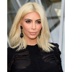 High Quality Silky Straight Blonde #613 Bob Lace Wig Human Hair Lace Wig [IMW18]