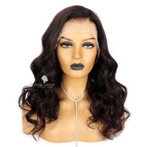 Kinky Curly 13*6in Lace Front Wig Invisible Single Knots Virgin Human Hair Lace Wigs[SMW10]