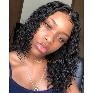 Everyday Wig Style Deep Curly Bob Lace Wigs Affordable Virgin Brazilian Hair [BMW22]