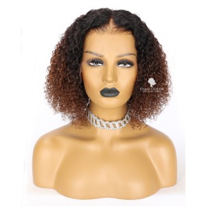 Glueless Short Pixie Cut Natural Curly Bob Lace Wig Affordable Virgin Bazilian Hair [BMW30]
