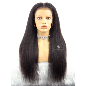 Kinky Edges Coarse Yaki 6in HD Lace Wig Human Hair Wigs[SMW18]