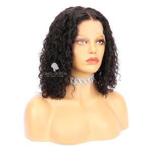 High Quality Rihanna Wild Thoughts Style Curly Haircut Bob Lace Wigs Indian Virgin Hair [IMW29]