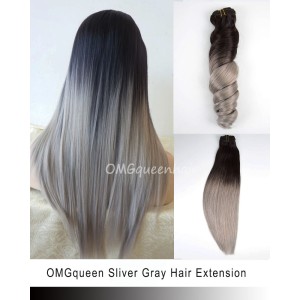 Ombre Dark Chestnut Brown Clip In Hair Extensions High Quality