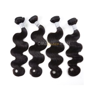 Body Wave Virgin Brazilian Hair Natural Color 4pcs Hair Weave/Weft Unprocessed Hair [BHW32]