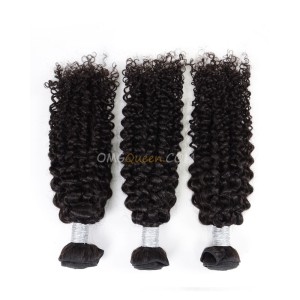 Curly Wave 3pcs Hair Weave/Weft Brazilian Virgin Natural Color Unprocessed Hair [BHW29]