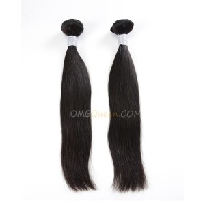 Natural Color Virgin Brazilian Silky Straight 2pcs Hair Weave/Weft Unprocessed Hair [BHW11]