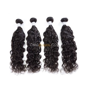 Virgin Brazilian Hair Natural Color Natural Curly 4pcs Hair Weave/Weft Unprocessed Hair [BHW36]