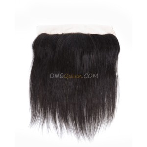 Natural Color Virgin Brazilian Affordable Hair Silky Straight Lace frontal [BLF01]