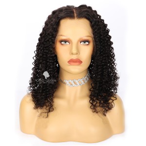Kinky Curly 13*6in Lace Front Wig Invisible Single Knots Virgin Human Hair Lace Wigs[SMW10]