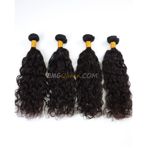 High Quality Indian Virgin Hair Natural Curly Natural Color 4pcs Weave/Weft  [IHW36]