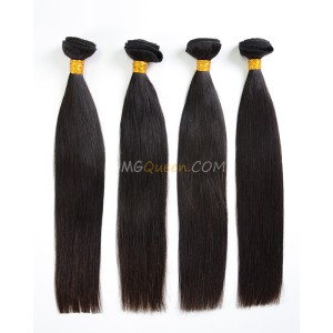 Indian Virgin Hair Silky Straight Natural Color 4pcs Hair Weave/Weft High Quality Hair [IHW31]