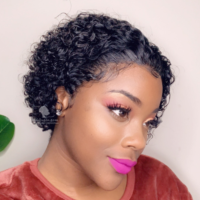 curly pixie cut wig