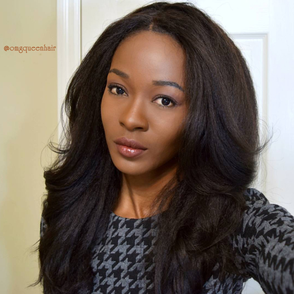 Kinky Straight One Pre Plucked 360 Lace Frontal With 2pcs Hair